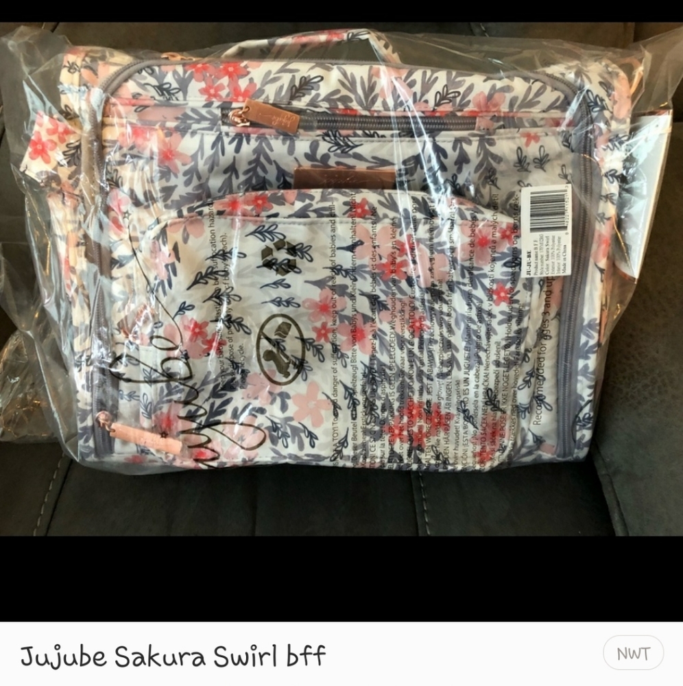JuJuBe Sakura Swirl BFF Diaper Backpack